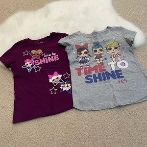 💗💗2 LOL girls 👧🏻 t-shirts size 7-8💗💗